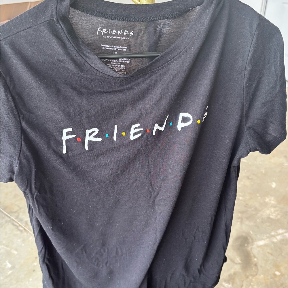 Black Friends Logo T-Shirt